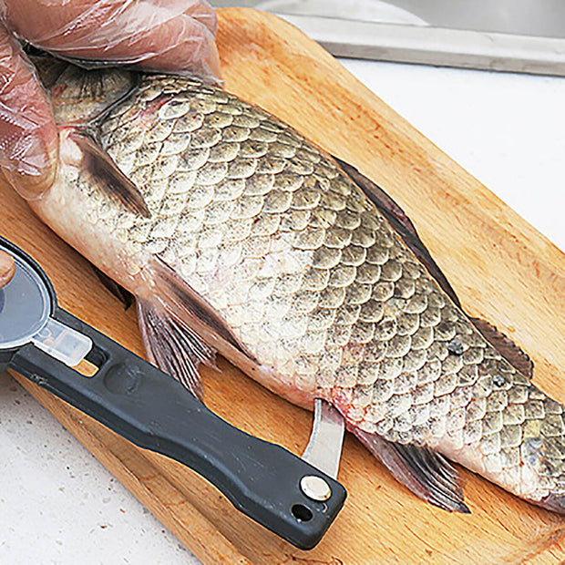 1Pcs Practical Fish Scale Remover Plastic Descaler Cleaning Scraper Kitchen Fruitr  Vegetable PeeleUseful Scraper Accessories