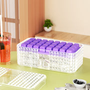 Large New Silicone Square Ice Mold Ice Cube Trays Lid Mold Storage Box Creative Tool Ice Cube Maker Cool Drinks Kitchen Bar